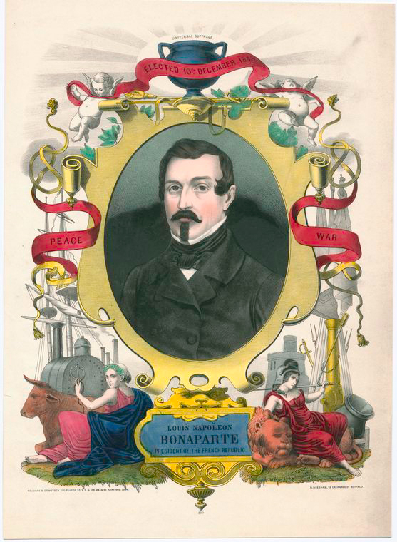 Louis Napoleon Bonaparte, President of the French Republic. (Elected 10th December 1848).